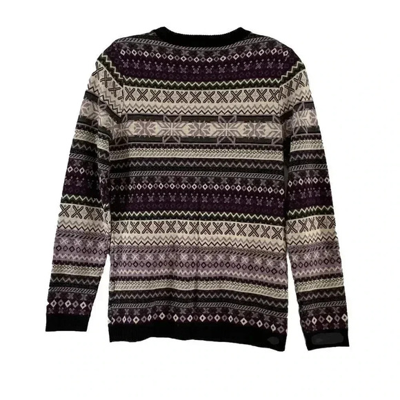 Neve Designs Women's Zoe Crewneck Nordic Sweater Size S 20% Merino Wool Pullover - Picture 3 of 6